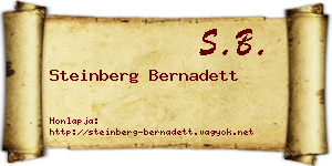 Steinberg Bernadett névjegykártya